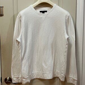 Kenneth Cole Men's Size XL 100% Cotton L/S Crew Neck T-shirt. White